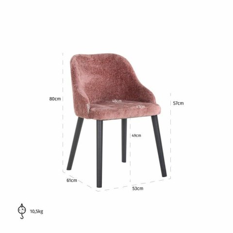 Richmond Interiors RICHMOND krzesło TWIGGY różowe Richmond Interiors RICHMOND krzesło TWIGGY różowe