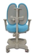 Vetro Blue - Krzesełko z regulacją wysokości FunDesk z podłokietnikami