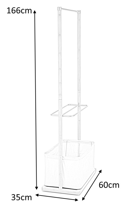 HALMAR wieszak WU-31 stojący naturalny lite drewno bambusowe beżowy tkanina złoty stal na ubrania do przedpokoju szatni pokoju HALMAR wieszak WU-31 stojący naturalny lite drewno bambusowe beżowy tkanina złoty stal na ubrania do przedpokoju szatni pokoju