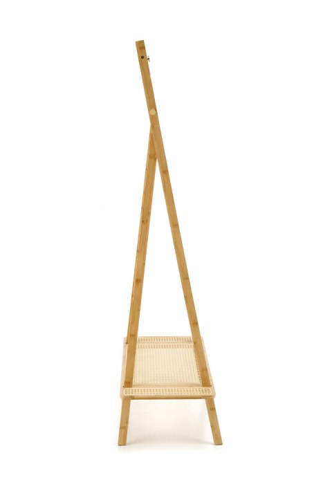 HALMAR wieszak WU-33 stojący z poprzeczką naturalny na ubrania lite drewno bambus rattan naturalny do pokoju przedpokoju szatni HALMAR wieszak WU-33 stojący z poprzeczką naturalny na ubrania lite drewno bambus rattan naturalny do pokoju przedpokoju szatni