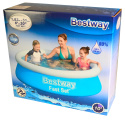 Bestway Bestway 57392 BASEN ROZPOROWY FAST SET OKRĄGŁY NIEBIESKI 183cm x 51cm pojemność 940 L Bestway Bestway 57392 BASEN ROZPOROWY FAST SET OKRĄGŁY NIEBIESKI 183cm x 51cm pojemność 940 L