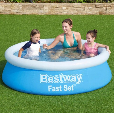 Bestway Bestway 57392 BASEN ROZPOROWY FAST SET OKRĄGŁY NIEBIESKI 183cm x 51cm pojemność 940 L Bestway Bestway 57392 BASEN ROZPOROWY FAST SET OKRĄGŁY NIEBIESKI 183cm x 51cm pojemność 940 L