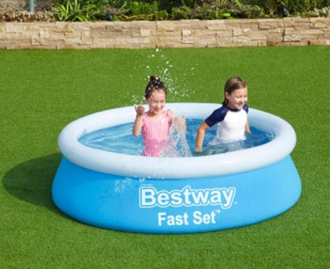 Bestway Bestway 57392 BASEN ROZPOROWY FAST SET OKRĄGŁY NIEBIESKI 183cm x 51cm pojemność 940 L Bestway Bestway 57392 BASEN ROZPOROWY FAST SET OKRĄGŁY NIEBIESKI 183cm x 51cm pojemność 940 L