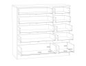Forte MILAN PRGK222-D30 Komoda pojemna, szuflady Dąb Sonoma Forte MILAN PRGK222-D30 Komoda pojemna, szuflady Dąb Sonoma