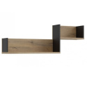 Forte ORIENTAL TREE HUDB02-M526 Półka Dąb Bartex / Czarny Forte ORIENTAL TREE HUDB02-M526 Półka Dąb Bartex / Czarny