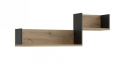 Forte ORIENTAL TREE HUDB02-M526 Półka Dąb Bartex / Czarny Forte ORIENTAL TREE HUDB02-M526 Półka Dąb Bartex / Czarny