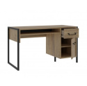 Forte ORIENTAL TREE HUDB212R-M524 Biurko szafka, szuflada, Dąb Bartex / Czarny Forte ORIENTAL TREE HUDB212R-M524 Biurko szafka, szuflada, Dąb Bartex / Czarny