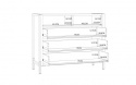 Forte ORIENTAL TREE HUDK212-M524 Komoda półki, szuflady Dąb Bartex / Czarny Forte ORIENTAL TREE HUDK212-M524 Komoda półki, szuflady Dąb Bartex / Czarny