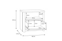 Forte SURFINIO SFNK011-M378 Szafka nocna Forte SURFINIO SFNK011-M378 Szafka nocna