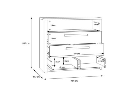 Forte SURFINIO SFNK211-M378 Komoda Forte SURFINIO SFNK211-M378 Komoda