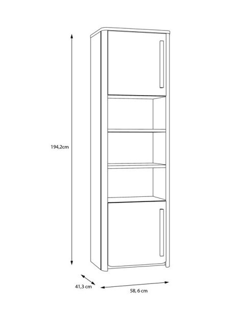 Forte SURFINIO SFNR711L-M378 Regał Forte SURFINIO SFNR711L-M378 Regał