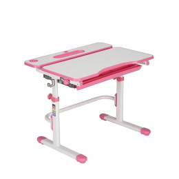 Fressia Pink - Regulowane biurko Cubby Fun Desk