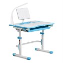 Fressia Blue - Regulowane biurko Cubby Fun Desk