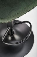HOKER H117 KRZESŁO BAROWE STOŁEK REGULOWANA WYSOKOŚĆ HALMAR CIEMNY ZIELONY VELVET podstawa STAL malowana proszkowo CZARNY HOKER H117 KRZESŁO BAROWE STOŁEK REGULOWANA WYSOKOŚĆ HALMAR CIEMNY ZIELONY VELVET podstawa STAL malowana proszkowo CZARNY