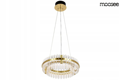MOOSEE lampa wisząca SATURNUS 47 DUO złota - LED, szkło, stal szczotkowana do salonu hotelu restauracji MOOSEE lampa wisząca SATURNUS 47 DUO złota - LED, szkło, stal szczotkowana do salonu hotelu restauracji
