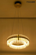 MOOSEE lampa wisząca SATURNUS 47 DUO złota - LED, szkło, stal szczotkowana do salonu hotelu restauracji MOOSEE lampa wisząca SATURNUS 47 DUO złota - LED, szkło, stal szczotkowana do salonu hotelu restauracji