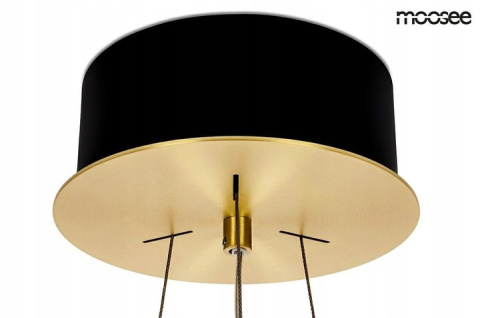 MOOSEE lampa wisząca SATURNUS 47 DUO złota - LED, szkło, stal szczotkowana do salonu hotelu restauracji MOOSEE lampa wisząca SATURNUS 47 DUO złota - LED, szkło, stal szczotkowana do salonu hotelu restauracji