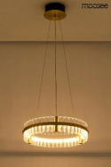 MOOSEE lampa wisząca SATURNUS 85 złota - LED szkło stal szczotkowana do salonu hotelu restauracji MOOSEE lampa wisząca SATURNUS 85 złota - LED szkło stal szczotkowana do salonu hotelu restauracji