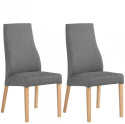 Meble Forte KRZESŁA KR00100-B99-F96 Krzesło LEFKADA Szary / Buk materiał: tkanina, drewno Meble Forte KRZESŁA KR00100-B99-F96 Krzesło LEFKADA Szary / Buk materiał: tkanina, drewno