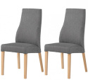 Meble Forte KRZESŁA KR00100-B99-F96 Krzesło LEFKADA Szary / Buk materiał: tkanina, drewno Meble Forte KRZESŁA KR00100-B99-F96 Krzesło LEFKADA Szary / Buk materiał: tkanina, drewno
