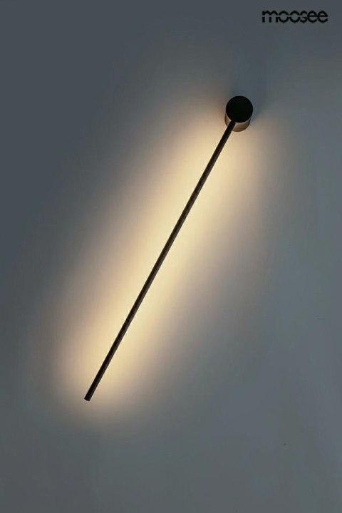 KINKIET LAMPA ŚCIENNA LED OMBRE 80 CZARNA stal KLOSZ akrylowy Moosee MOOSEE do wnętrz nowoczesnych i industrialnych KINKIET LAMPA ŚCIENNA LED OMBRE 80 CZARNA stal KLOSZ akrylowy Moosee MOOSEE do wnętrz nowoczesnych i industrialnych