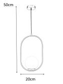 Moosee MOOSEE lampa wisząca AURELIA 50 złota metal klosz kula szklany biały E14 do salonu pokoju biura recepcji do lokalu Moosee MOOSEE lampa wisząca AURELIA 50 złota metal klosz kula szklany biały E14 do salonu pokoju biura recepcji do lokalu
