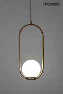 Moosee MOOSEE lampa wisząca AURELIA 50 złota metal klosz kula szklany biały E14 do salonu pokoju biura recepcji do lokalu Moosee MOOSEE lampa wisząca AURELIA 50 złota metal klosz kula szklany biały E14 do salonu pokoju biura recepcji do lokalu