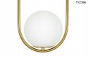 Moosee MOOSEE lampa wisząca AURELIA 50 złota metal klosz kula szklany biały E14 do salonu pokoju biura recepcji do lokalu Moosee MOOSEE lampa wisząca AURELIA 50 złota metal klosz kula szklany biały E14 do salonu pokoju biura recepcji do lokalu