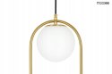 Moosee MOOSEE lampa wisząca AURELIA TWIN złota metal klosze kule szkło biały E14 do domu i do lokalu Moosee MOOSEE lampa wisząca AURELIA TWIN złota metal klosze kule szkło biały E14 do domu i do lokalu
