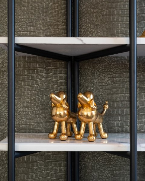 Richmond Interiors RICHMOND dekoracja DOG MIRO złota Richmond Interiors RICHMOND dekoracja DOG MIRO złota