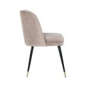 Richmond Interiors RICHMOND krzesło ALICIA khaki - welur Richmond Interiors RICHMOND krzesło ALICIA khaki - welur