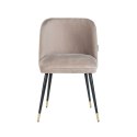 Richmond Interiors RICHMOND krzesło ALICIA khaki - welur Richmond Interiors RICHMOND krzesło ALICIA khaki - welur