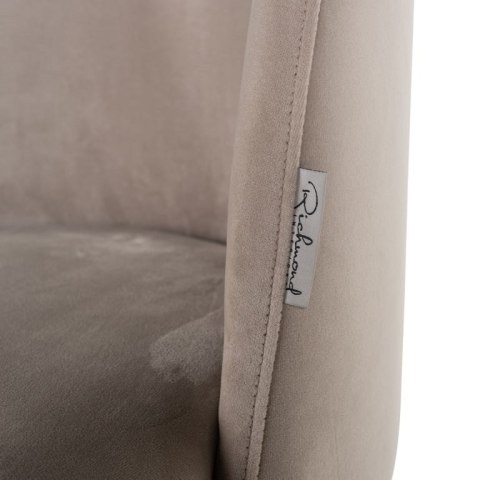 Richmond Interiors RICHMOND krzesło ALICIA khaki - welur Richmond Interiors RICHMOND krzesło ALICIA khaki - welur