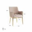 Richmond Interiors RICHMOND krzesło BREEZE beżowe Richmond Interiors RICHMOND krzesło BREEZE beżowe