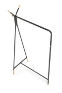 HALMAR wieszak WU-32 stojący metal czarny drewno lite naturalny na ubrania do szatni przedpokoju recepcji HALMAR wieszak WU-32 stojący metal czarny drewno lite naturalny na ubrania do szatni przedpokoju recepcji