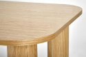 HALMAR stół ELEFANTE PROSTOKĄT rozkładany 160-240/100 dąb naturalny MDF + okleina naturalna - dębowa zaokrąglone rogi stołu