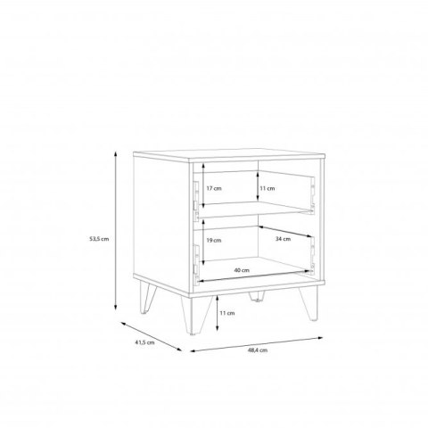 Forte LYA LYAK011-M686 Szafka nocna Forte LYA LYAK011-M686 Szafka nocna