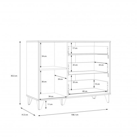 Forte LYA LYAK221-M688 Komoda Forte LYA LYAK221-M688 Komoda