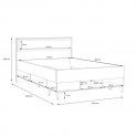 Forte LYA LYAL1122-M687 Stelaż łóżka Forte LYA LYAL1122-M687 Stelaż łóżka