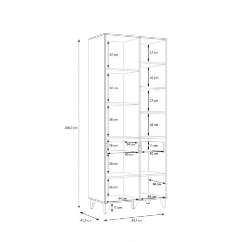 Forte LYA LYAR721-M687 Regał Forte LYA LYAR721-M687 Regał