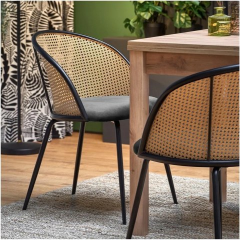 HALMAR stół GRACJAN rozkładany 80-160x80 kolor dąb craft blat płyta laminowana obrzeża ABS nogi MDF laminowany HALMAR stół GRACJAN rozkładany 80-160x80 kolor dąb craft blat płyta laminowana obrzeża ABS nogi MDF laminowany