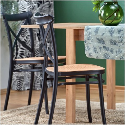 HALMAR stół GRACJAN rozkładany 80-160x80 kolor dąb craft blat płyta laminowana obrzeża ABS nogi MDF laminowany HALMAR stół GRACJAN rozkładany 80-160x80 kolor dąb craft blat płyta laminowana obrzeża ABS nogi MDF laminowany