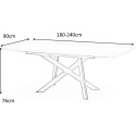 HALMAR stół CAPITAL 180-240 cm dąb złoty / czarny prostokątny rozkładany blat MDF okleinowany nogi stal malowana proszkowo HALMAR stół CAPITAL 180-240 cm dąb złoty / czarny prostokątny rozkładany blat MDF okleinowany nogi stal malowana proszkowo