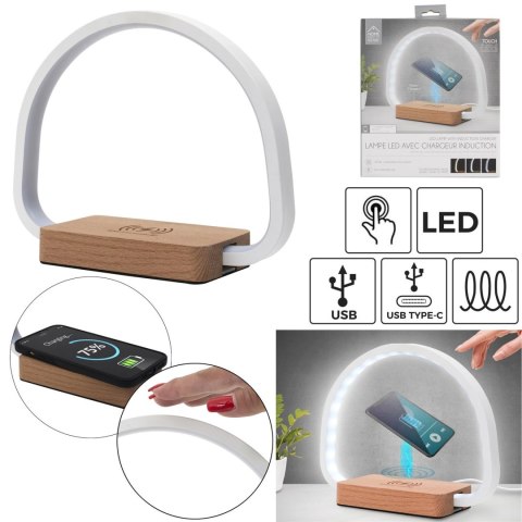 Intesi Lampka LED z ładowarką indukcyjną Intesi Lampka LED z ładowarką indukcyjną