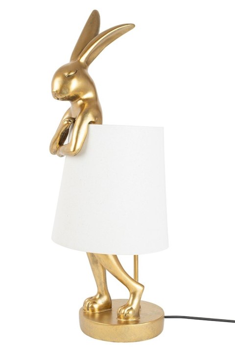 Kare Design KARE lampa stołowa RABBIT 88 cm biała / złota Kare Design KARE lampa stołowa RABBIT 88 cm biała / złota