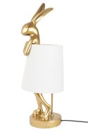 Kare Design KARE lampa stołowa RABBIT 88 cm biała / złota Kare Design KARE lampa stołowa RABBIT 88 cm biała / złota