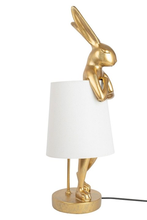 Kare Design KARE lampa stołowa RABBIT 88 cm biała / złota Kare Design KARE lampa stołowa RABBIT 88 cm biała / złota