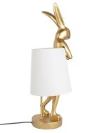 Kare Design KARE lampa stołowa RABBIT 88 cm biała / złota Kare Design KARE lampa stołowa RABBIT 88 cm biała / złota