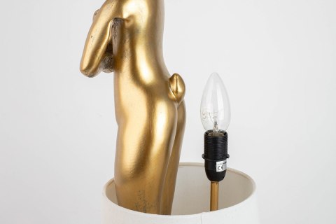 Kare Design KARE lampa stołowa RABBIT 88 cm biała / złota Kare Design KARE lampa stołowa RABBIT 88 cm biała / złota