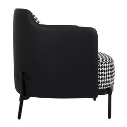 King Home Fotel VENICE BLACK czarny PU / pepitka